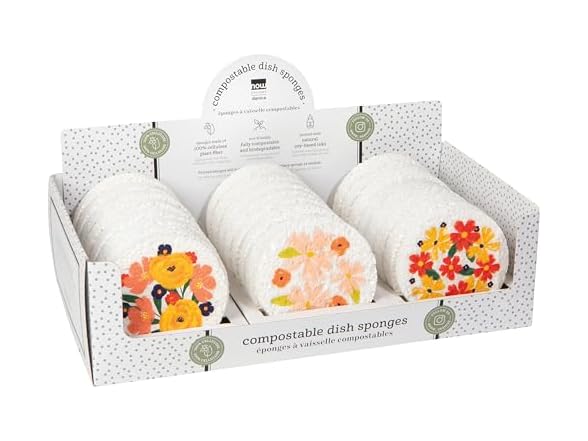 Now Designs Full Bloom Sponge Set of 24