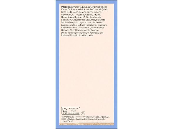 Honest Beauty Hylaluronic Acid Serum