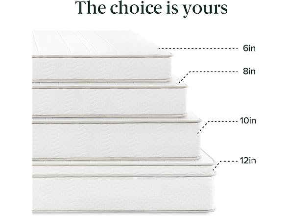 Zinus 8 Inch Foam and Spring Hybrid Mattress