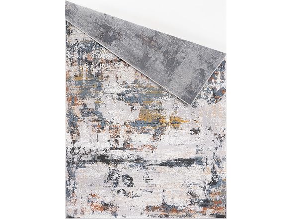L'Baiet Elena Blue Distressed 2x6 Runner Rug