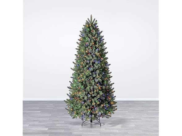 7.5 ft Pre-Lit Vermont Spruce Quick Set Artificial Christmas Tree