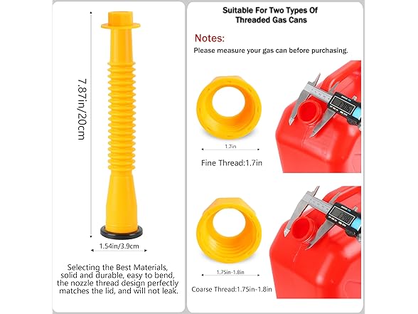 Car captain Car Captain 38pcs Gas Can Spout Replac
