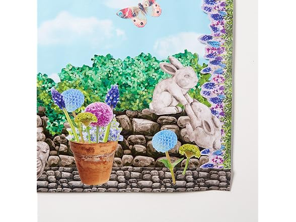 Eureka Curiosity Garden Floral Extra Wide Decorative Trim