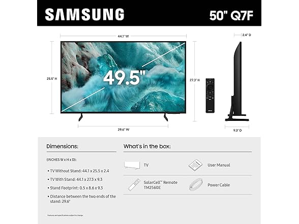 (NEW) Samsung 50" Class 4K UHD Smart TV