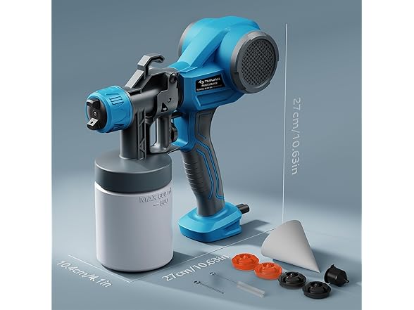 TILSWALL Alien500 HVLP Paint Sprayer Blue