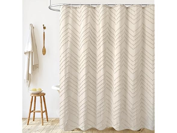 TURKIO Shower Curtain 72x72 Beige