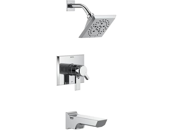 Delta Faucet T17499-PR Pivotal Tub/Shower, Lumicoat Chrome