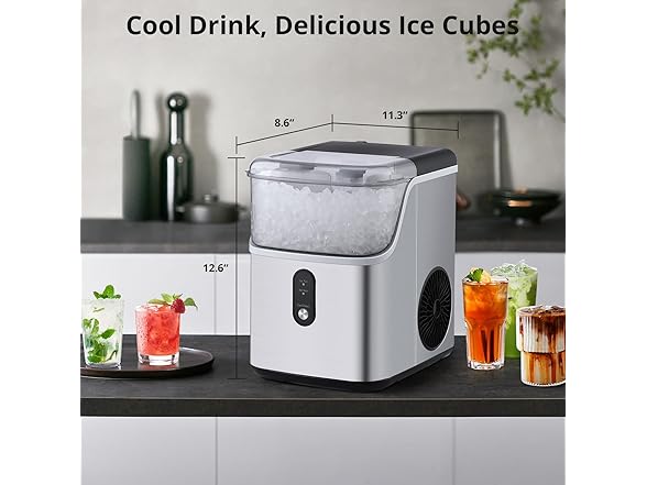 HobbyField 33lbs/24H Self-Cleaning Ice Maker