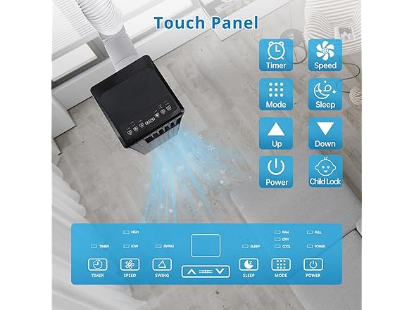 Vossfamul 8000 BTU 3-In-1 Portable Air Conditioner