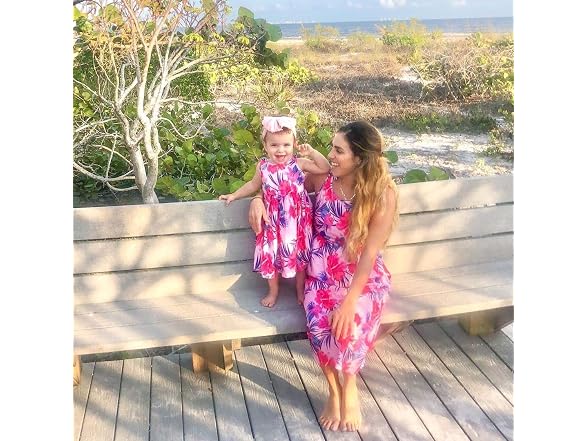Iffei Women (M) Mommy Me Matching Dress Dress