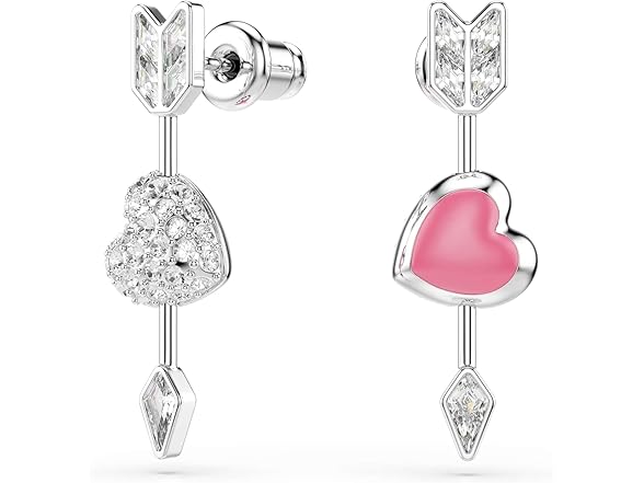 Swarovski Idyllia Heart w/ Arrow Drop Earrings