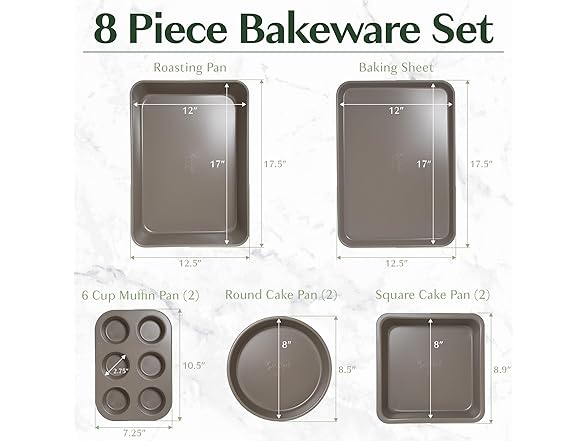 Goodful All-In-One Nonstick Bakeware Set