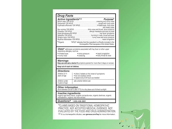 Genexa Kids Allergy 60ct