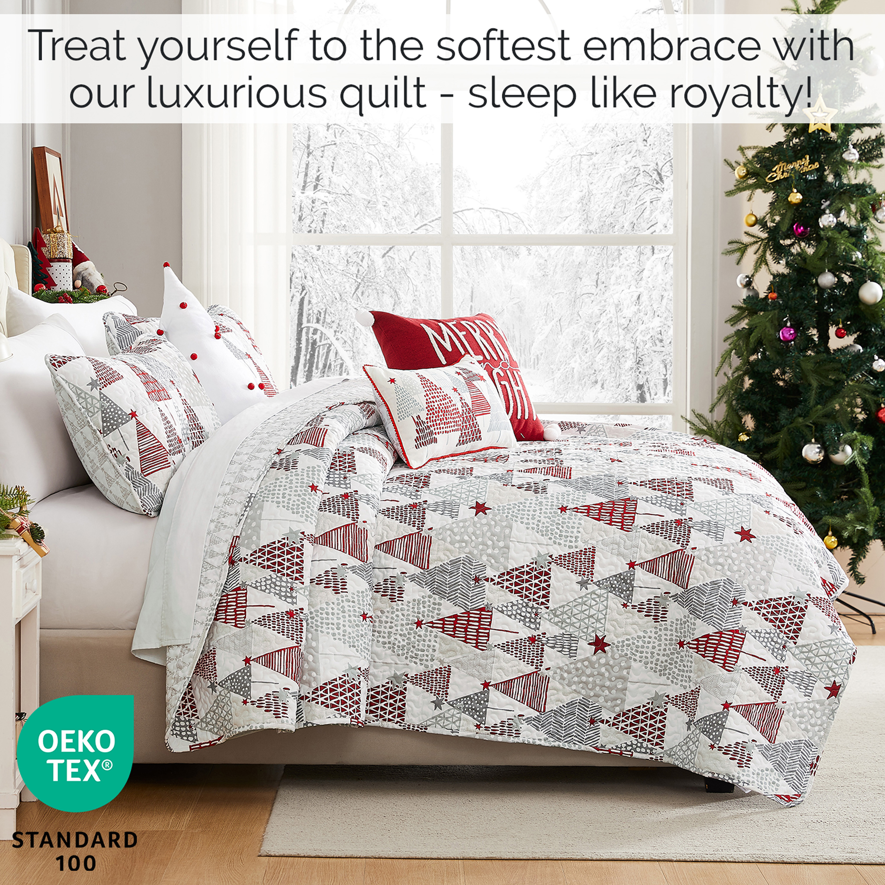 Southshore 6pc Christmas Quilt Set - Gallery 28