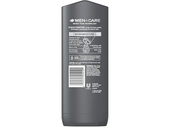 DOVE MEN + CARE Dove Men+Care Body and Face Wash, Clean