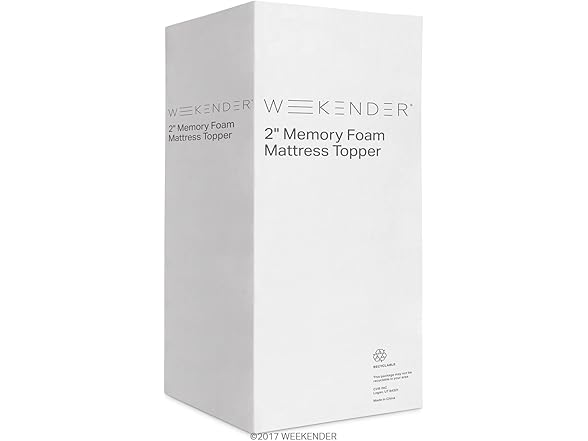 WEEKENDER 2 Inch Memory Foam Mattress To