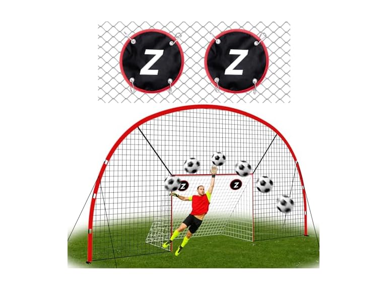 ZEALFEEL 3-in-1 Soccer Backstop Net