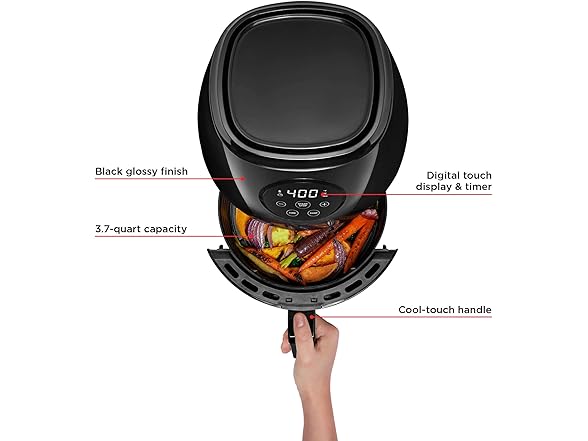CHEFMAN Air Fryer w/Touch Screen, 3.5 Qt