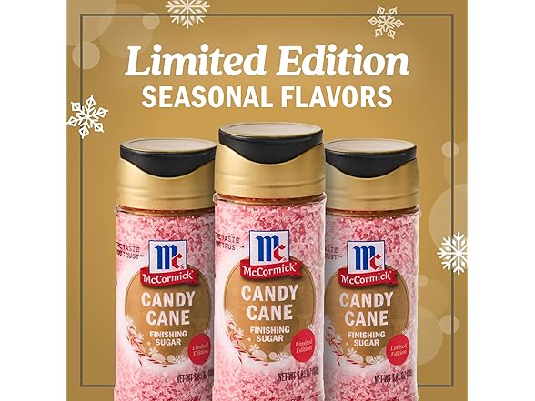 McCormick Finishing Sugar, Candy Cane, Limited Edition