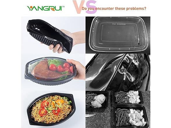 30 Pack Reusable To Go Food Containers