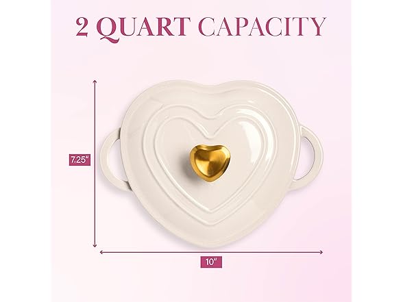 Paris Hilton Dutch Oven 2qt Cream