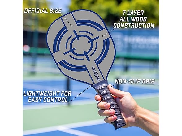 GoSports Pickleball Set with 4 Paddles