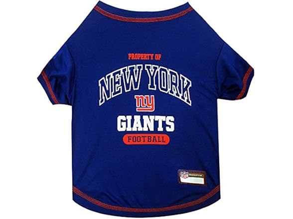 NFL New York Giants Dog T-shirt Large