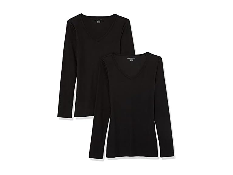 Amazon Essentials Women Slim-Fit Long Knit Shirts - Gallery 12