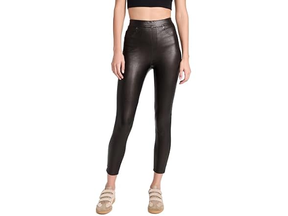 Spanx Women (S) Leather Like Ankle Skinny Pants