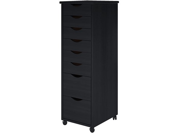 6+2 Narrow Drawers Black