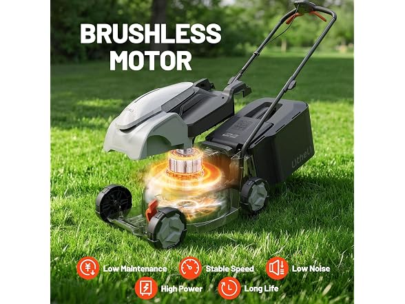 Litheli 14 Inch Battery Lawn Mower