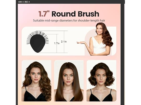 Round Brush for Blow Out