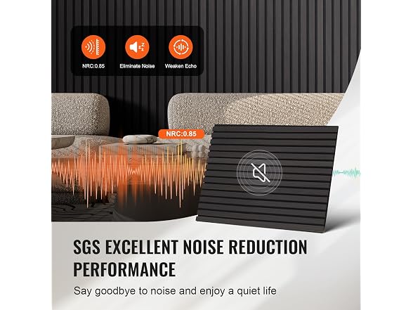 Wood Slat Acoustic Panels - 23.6" x 47.2"