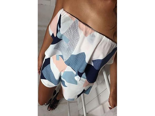 Ecowish (L) Off Shoulder Jumpsuit White0328