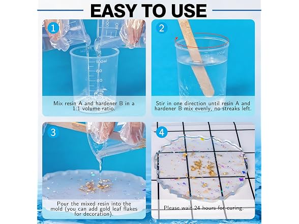 SigWong Epoxy Resin 40OZ Clear Kit