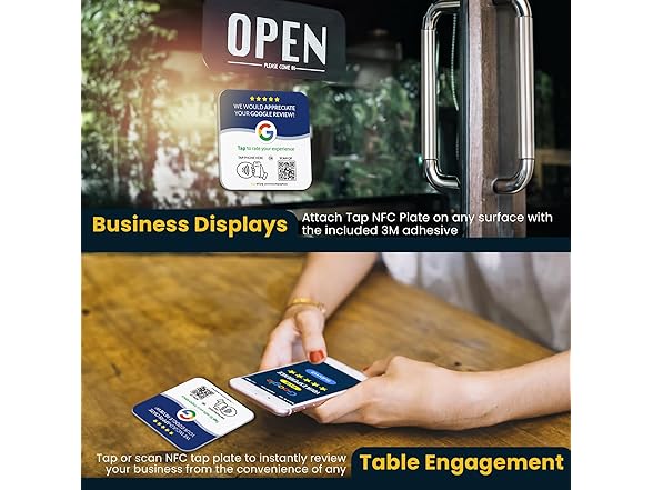 Tap Google Review Plate by TapFive
