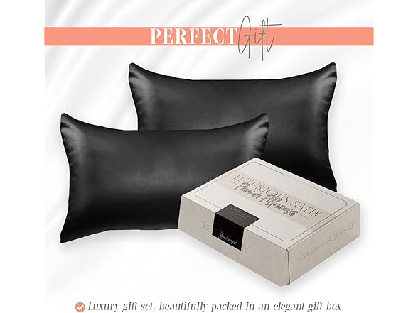 Elegant Comfort 2Pc Satin Pillowcase Set