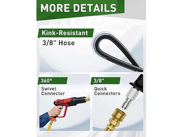 Heavy Duty 4800PSI Pressure Washer Hose