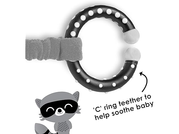 Diono Baby Racoon Car Seat Straps & Toy