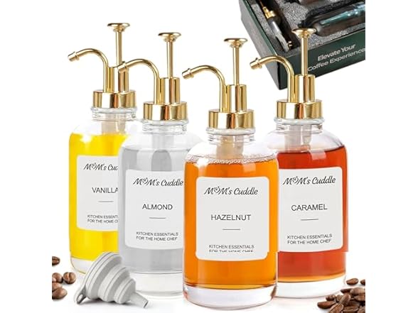 MoM's Cuddle Coffee Syrup Dispenser