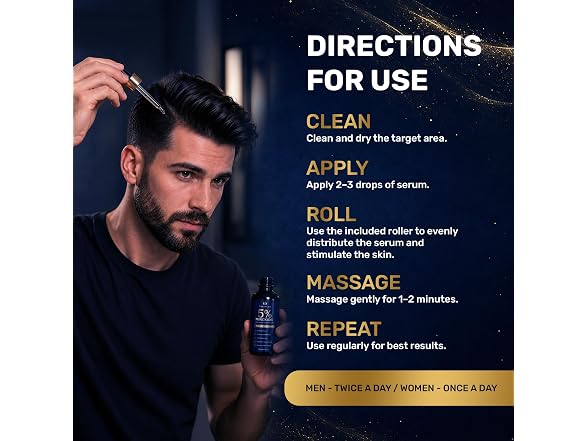 Yabercha 5% Minoxidil Kit for Men