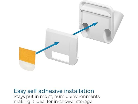 iDesign Shower Squeegee with Adhesive Hook