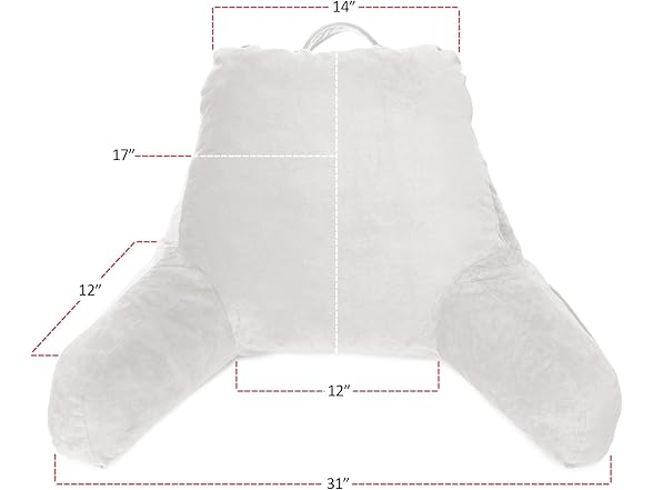 Clara Clark Reading Pillow with Shredded Memory Foam