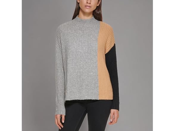 Calvin Klein Women (XL) Ribbed Heathered Sweater