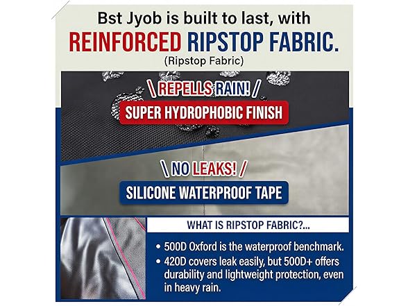 Bst Jyob Bike Cover with Side Zipper