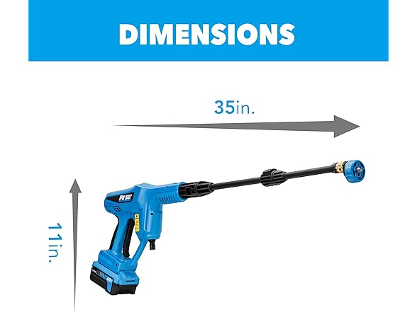 Pulsar 725 PSI 40v Cordless Pressure Washer with 5-in-1 Spray Nozzle