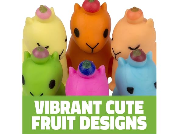 Mini Capybara Squeezy Figurines - 1" (100 Pcs.)