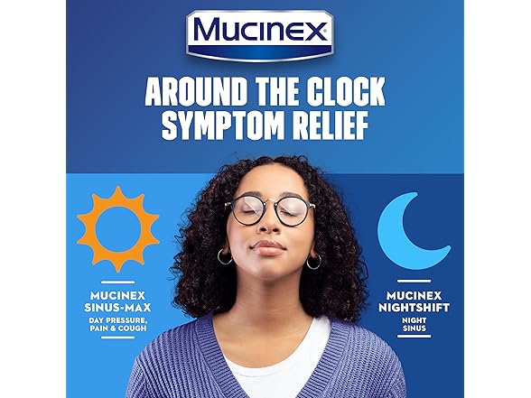 Mucinex Nightshift Sinus Caplets 2Pk