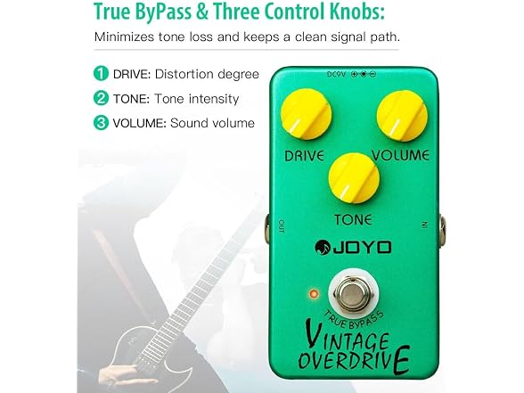 JOYO JF-02 Ultimate Drive Guitar Effect Pedal Overdrive Pedal