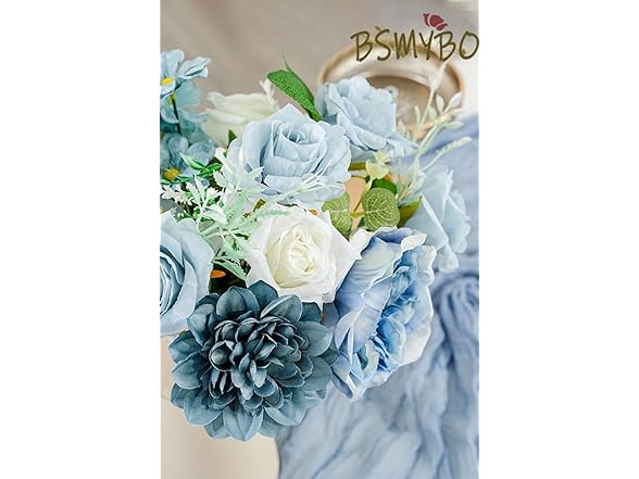 Artificial Blue Flowers Combo